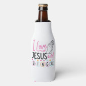Bingo Spieler Jesus Faith Christlich Ich Liebe Jes Flaschenkühler (Flaschenvorderseite)