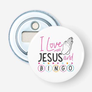 Bingo Spieler Jesus Faith Christlich Ich Liebe Jes Flaschenöffner