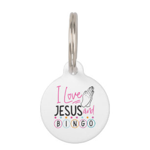 Bingo Spieler Jesus Faith Christlich Ich Liebe Jes Haustiermarke