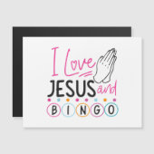 Bingo Spieler Jesus Faith Christlich Ich Liebe Jes Magnetkarte (Vorne/Hinten)