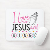 Bingo Spieler Jesus Faith Christlich Ich Liebe Jes Mousepad (Mit Mouse)