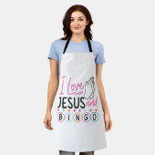 Bingo Spieler Jesus Faith Christlich Ich Liebe Jes Schürze (Getragen)