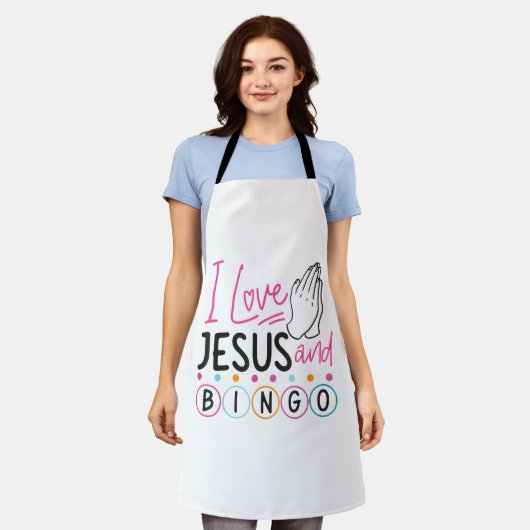 Bingo Spieler Jesus Faith Christlich Ich Liebe Jes Schürze (Getragen)