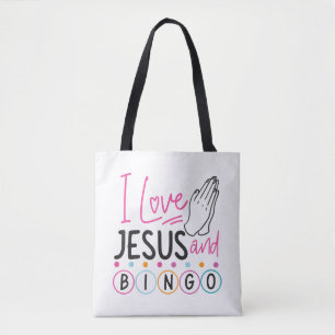 Bingo Spieler Jesus Faith Christlich Ich Liebe Jes Tasche