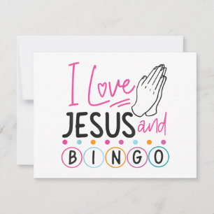 Bingo-Spieler Jesus Glaube Christlich Ich liebe Je Save The Date