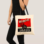 Bingo-Spieler-Taschen-Retro Tragetasche (Vorderseite (Produkt))