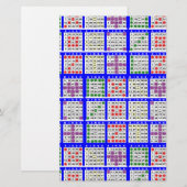 Bingo-Spielmuster Große (Vorne/Hinten)