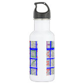 Bingo-Spielmuster Große Trinkflasche (Rückseite)