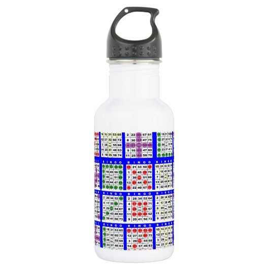 Bingo-Spielmuster Große Trinkflasche (Vorderseite)