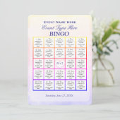 Bingo-Spielvorlage Einladung (Stehend Vorderseite)