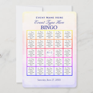 Bingo-Spielvorlage Einladung