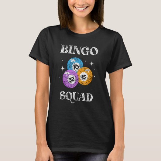 Bingo Squad Humor Player  Game T-Shirt (Vorderseite)