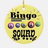Bingo Squad Keramik Ornament (Hinten)