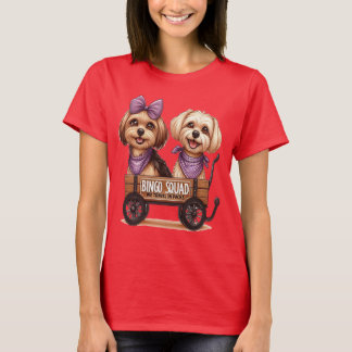 Bingo Squad Tshirt mit zwei Niedlichen Hunden