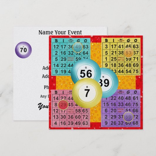 BINGO - SRF EINLADUNG (Vorne/Hinten)