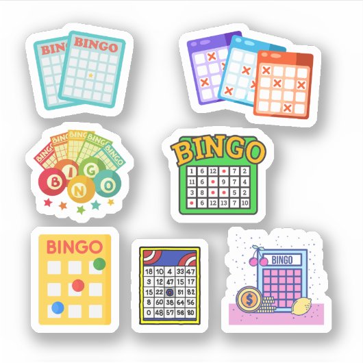 Bingo Stickers Aufkleber (Vorderseite)