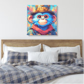 Bingo the Blue Monkey Leinwanddruck (Insitu (Schlafzimmer))