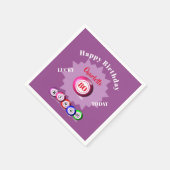 Bingo Themed Birthday Party Personalisiert Serviette (Ecke)
