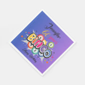 BINGO themed birthday party  Serviette (Ecke)