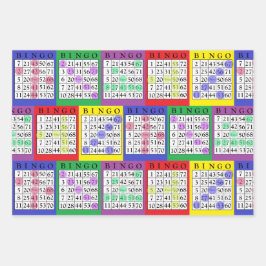 BINGO Themed Geburtstag Geschenkpapier Set