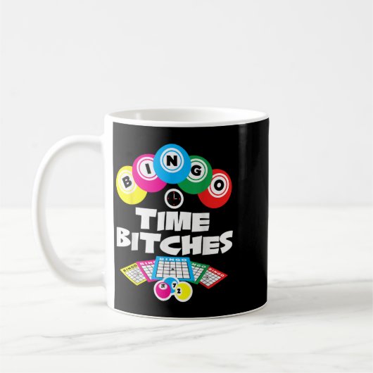 Bingo Time Es Funny Bingo Player Game Lover Gesche Kaffeetasse (Links)