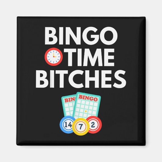 Bingo Time Es Funny Bingo Player Game Lover Gift H Magnet (Vorne)
