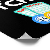 Bingo Time Es Funny Bingo Player Game Lover Gift H Poster (Ecke)
