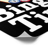 Bingo Time Funny Lucky Gambling Poster (Ecke)