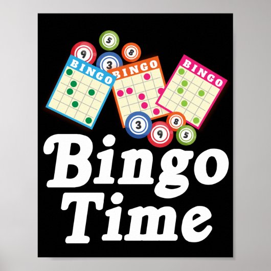 Bingo Time Funny Lucky Gambling Poster (Vorne)
