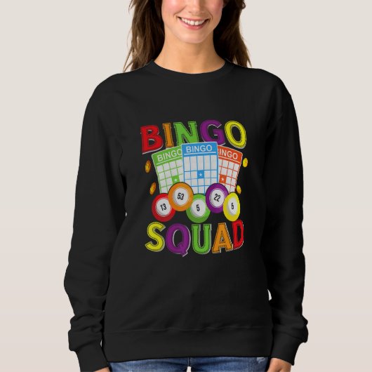 Bingo-Truppe Bingo-Spieler Sweatshirt (Vorderseite)