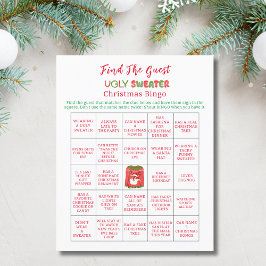 BINGO Ugly Sweater Funny ReindeChristmas Flyer