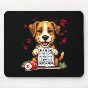 Bingo und Hund Lustiger Bingo-Liebhaber Bingo und  Mousepad