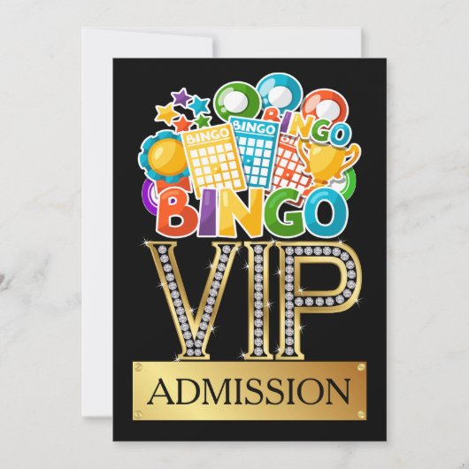 Bingo VIP Einladung (Vorderseite)