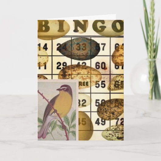 Bingo-Vogel Karte (Vorderseite)