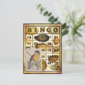 Bingo-Vogel Postkarte (Stehend Vorderseite)