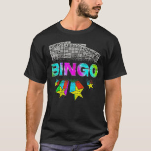 Bingo Winner Lotterie Bingo Player Lotto Colorful  T-Shirt