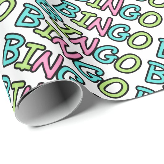 Bingo Word Art Packpapier (Rolleneckpunkt)