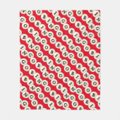 Bingo Wortart Fleece Decke (Vorderseite)