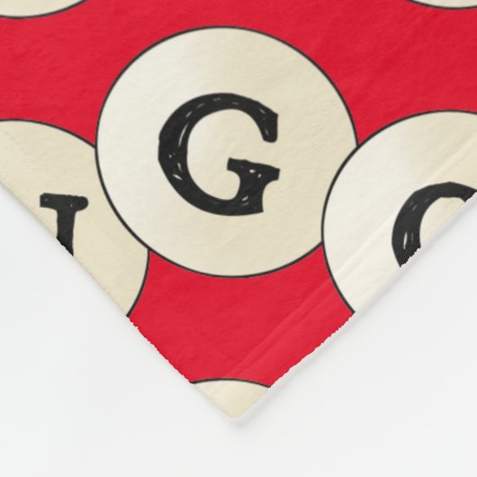 Bingo Wortart Fleece Decke (Ecke)