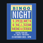 Bingokarte, Bingo-Nachtwerbung Flyer<br><div class="desc">Bingo Card,  Bingo Night Advertising Flyer durch den Business Card Store.</div>