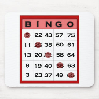 Bingokarte Mousepad