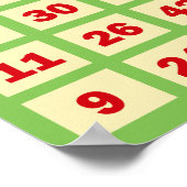 Bingokarte Poster (Ecke)