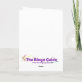 Bingokarten - 40. Geburtstag Karte (Rückseite)