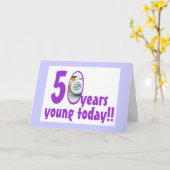 Bingokarten - 50. Geburtstag Karte (Gelbe Blume)