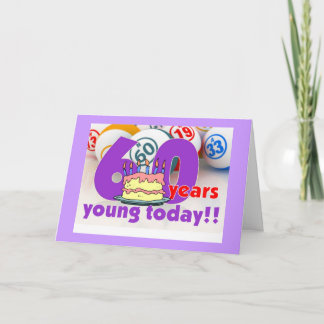 Bingokarten - 60. Geburtstag Karte