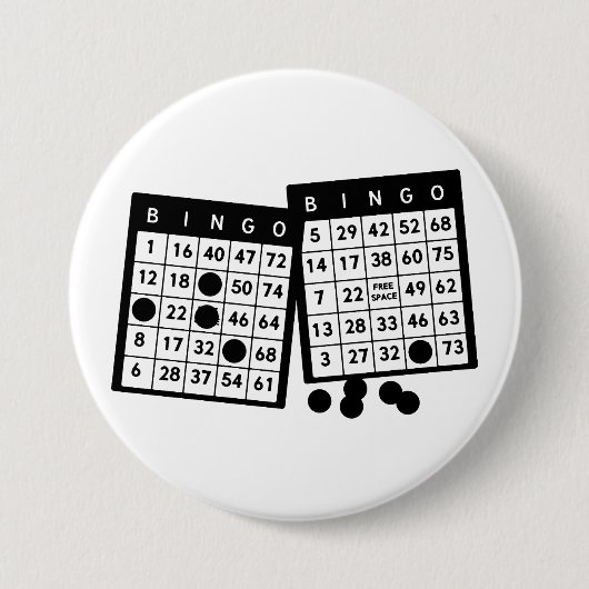 Bingokarten Chips Spielkunstdarstellung Button (Vorderseite)