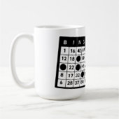 Bingokarten Chips Spielkunstdarstellung Kaffeetasse (Links)