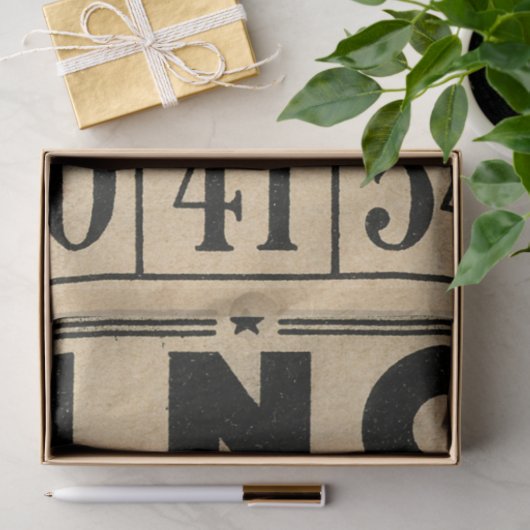 Bingokarttopapier Seidenpapier (Geschenk)