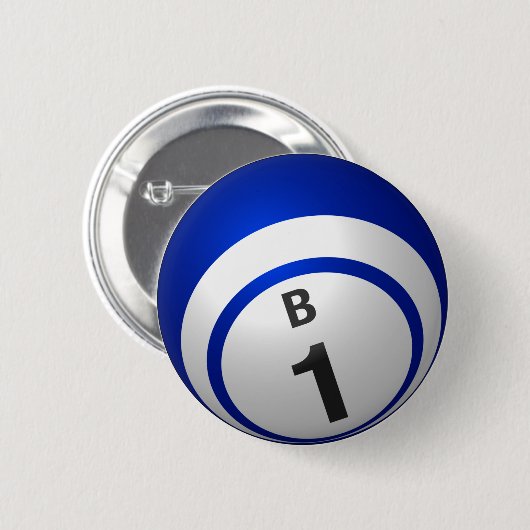 Bingoknopf B 1 Button (Vorne & Hinten)
