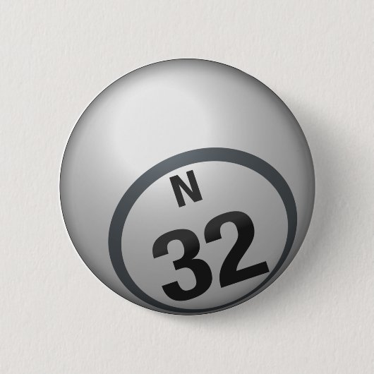 Bingoknopf N 32 Button (Vorderseite)